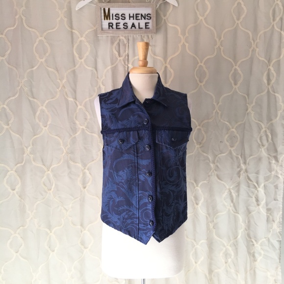FINAL $ MISS & MRS UNIQUE DAMASK TAPESTRY VEST - Picture 5 of 7